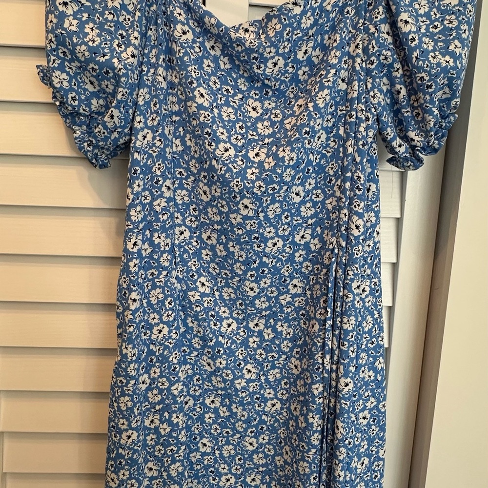Floral Blue Dress
